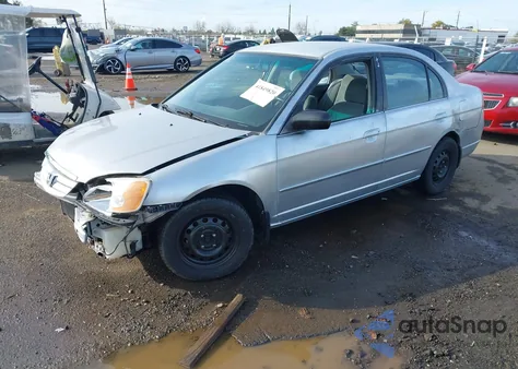 2002 Honda Civic Lx z USA, uszkodzony, nr VIN 2HGES16512H523536